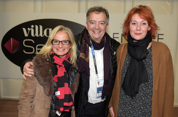 16. Valérie Fetaud (LOU Rugby), Guy Mathiolon, président Serfim et Laurence Masson (Eurexpo) 