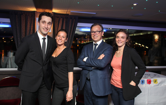 2. Sylvain Perez, Camille, Sylvain Rosier et Charlotte Doudeau (Lyon City Boat) 