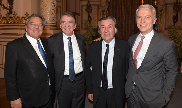 28. François Turcas, président de la CGPME Rhône-Alpes, Bernard Fontanel, ancien président du Medef Lyon-Rhône, Guy Metral, président de la CCI Haute Savoie et Patrick Martin, président de Martin Belaysoud 