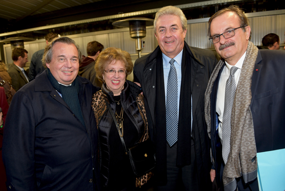 28. Olivier Ginon (GL Events), Evelyne Haguenauer, Maître Richard Brumm, adjoint aux Finances et Jean-François Carenco, préfet de Paris