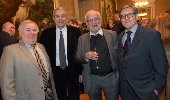 40. Alain Desvignes (Origines), Jean-Jack Queyranne, président du Conseil Régional, Gérard Clément (FO) et Alain Huet (Medef)