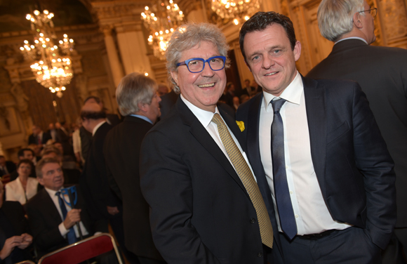 7. Roland Bernard, vice-président du Grand Lyon et Laurent Fiard, président du Medef Lyon-Rhône