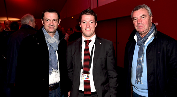 1. Charles Lesueur (Xystem), Mathieu Renaud (LOU Rugby) et Marino Faccioli