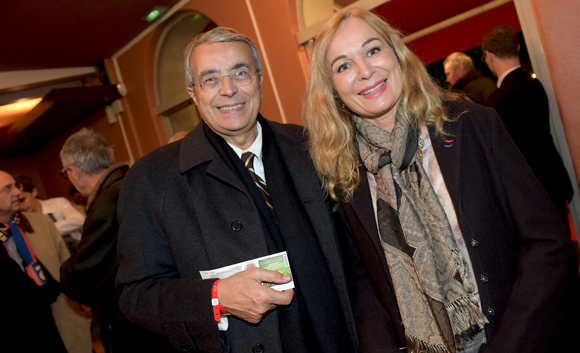 16. Jean-Jack Queyranne, président du Conseil Régional et Isabelle Bernard (OL Féminin)