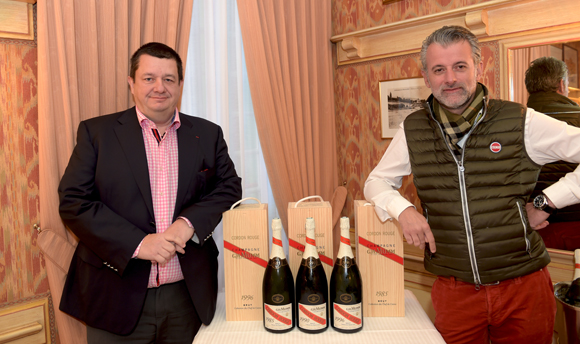 2. Les chefs Christophe Marguin, président des Toques Blanches Lyonnaises et Mathieu Viannay (Mère Brazier)