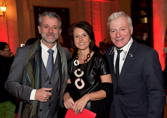 23. Le chef Mathieu Viannay (Mère Brazier), Florence Piante (Muter loger) et le chef Christian Têtedoie