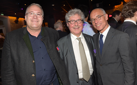 25. Laurent Duc, président UMIH, Roland Bernard, vice-président du Grand Lyon et Hervé Fleury (Institut Paul Bocuse)