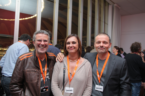 25. Jean-Claude Garambois (SFR), son épouse Sandrine (DCB International) et Marc Stéphane Beau (Sagittaire Architecte Associés)
