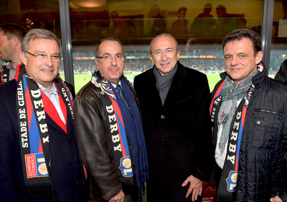 30. Emmanuel Imberton, président de la CCI de Lyon, Michel Delpuech, Préfet du Rhône, Gérard Collomb, sénateur maire de Lyon et Laurent Fiard, président du Medef Lyon-Rhône