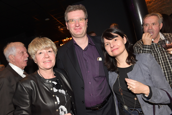 31. Myriam Dumortier (Axotel), Xavier Leron (Glowbl) et son épouse Corinne (Sanofi Pasteur)