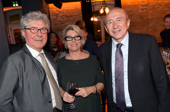 3. Roland Bernard, vice-président du Grand Lyon, son épouse Marie-Claude (Axotel) et Gérard Collomb, sénateur maire de Lyon