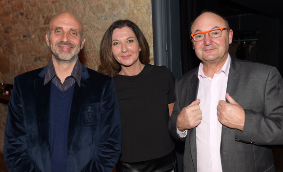 32. Geoffrey Mercier (Le Progrès), Caroline Auclair (Lord Nelson) et Gérard Angel (Les Potins d’Angèle)