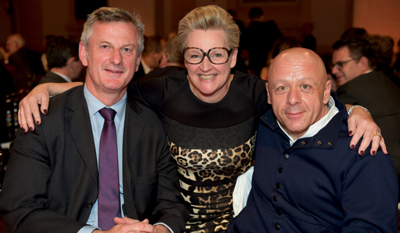 70. Pierre Fanneau, DG du groupe Progrès, Nicole Marguin et Thierry Marx