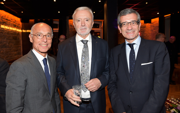 7. Hervé Fleury (Institut Paul Bocuse), Jacques Gallois, vice-président du Campus René Cassin et Dominique Giraudier, directeur général de l’Institut Paul Bocuse