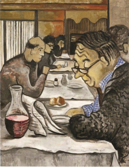Bourrat - L'homme lisant son journal 1992