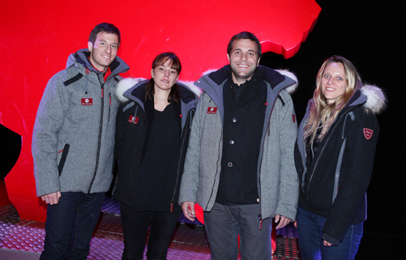 13. Thibault Paulin, Géraldine Charvin, Gregory Guzzo et Emilie Rouzaud (Office du Tourisme de Val-Thorens) 