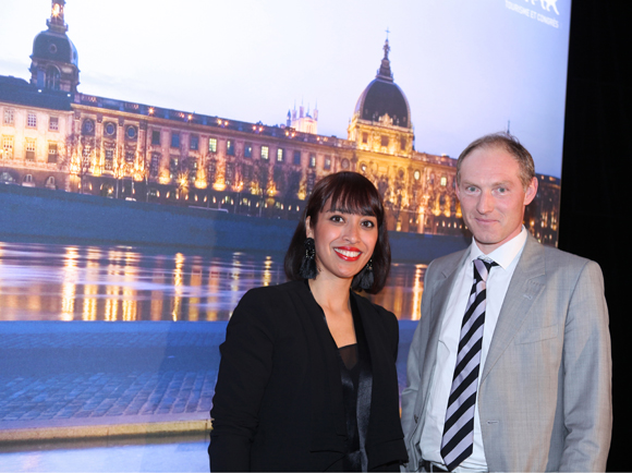 17. Cécilia Prudhomme (Only Lyon Tourisme) et Romain Boucaud-Maitre (Chocolats Voisin)
