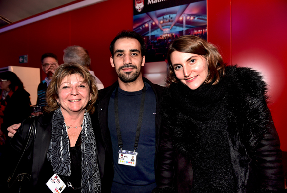 21. Chantal Bouvier, Abdelhak Aïtelmouden et Michèle Stantchev (LOU Rugby)