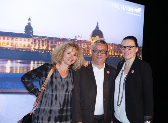 2. Valerie Chaix (Musée Miniatures et Cinéma), Luc Verret et Stéphanie Engelvin (Office du Tourisme du Grand Lyon)  