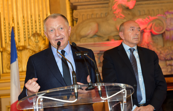 59. Jean-Michel Aulas président de l’OL et Gérard Collomb, sénateur-maire de Lyon