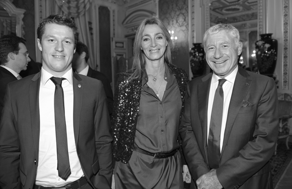 6. Mathieu Renaud (LOU Rugby), Fabienne Streichenberger Bismuth et Denis de Bénazé