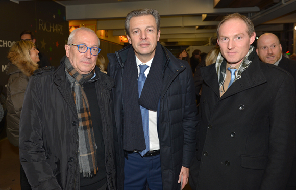 8. Jean-François Mesplede (Guide Lyon Restaurant), Pascal Blache, maire du 6ème et Romain Boucaud-Maitre (Chocolat Voisin)