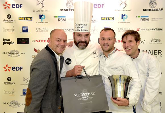 96. Sébastien Le Guillou (Moreteau), Michel Animat, Yohan Lastre, champion du Monde 2012 et Grégory Cuilleron