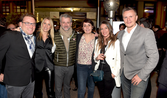 98. Pierre-Yves Gas (Agence Proxi’com), Aline Germain (DS Automobile), Mathieu Viannay, Christelle Cimetière (EMC), Karine Turcas et Franck Chapon, directeur des UGC Lyon