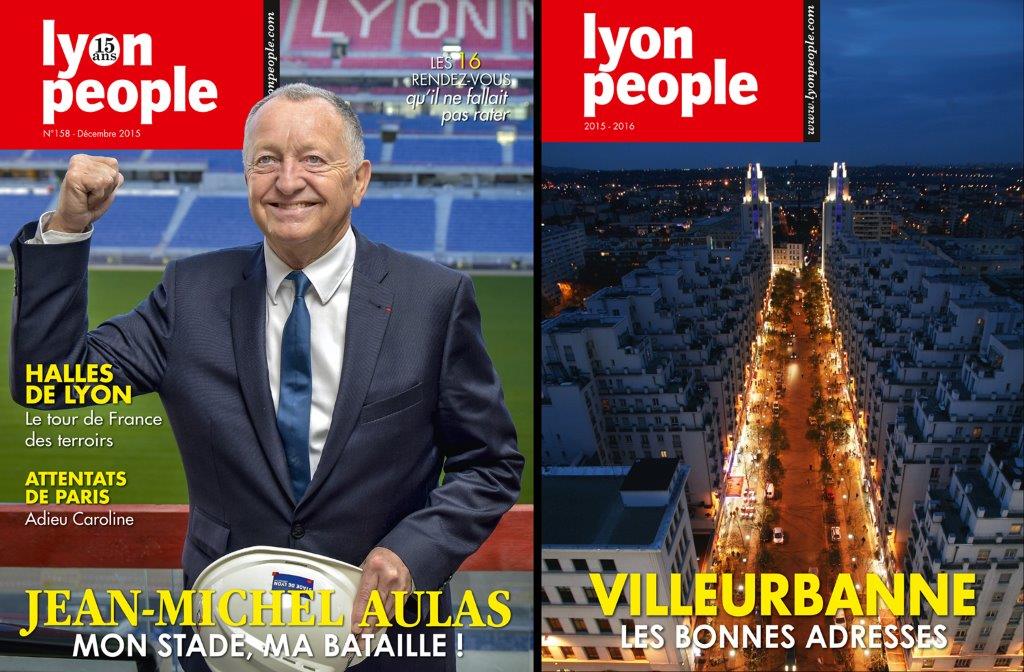 Lyon People Décembre 2015. Jean-Michel Aulas à la Une