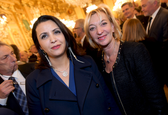 11. Fouziya Bouzerda, adjointe au Commerce et Marie-Odile Fondeur (GL Events)