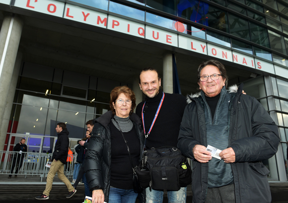 1. Stéphane Guiochon (Le Progrès), ses parents Betty et Pierre