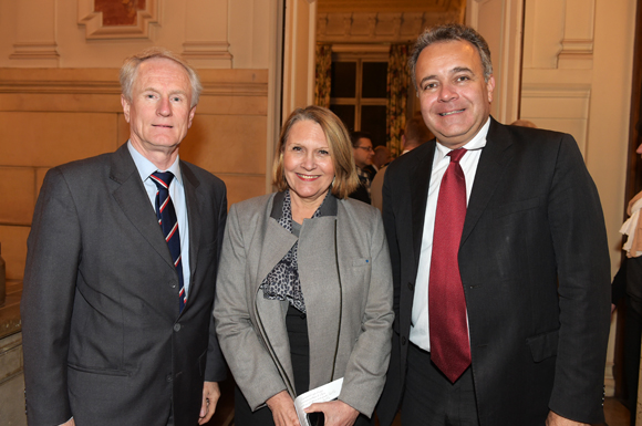 16. François Royer, adjoint au maire du 2ème, Françoise Moulin Civil, recteur de l’Académie de Lyon et Denis Broliquier, maire du 2ème