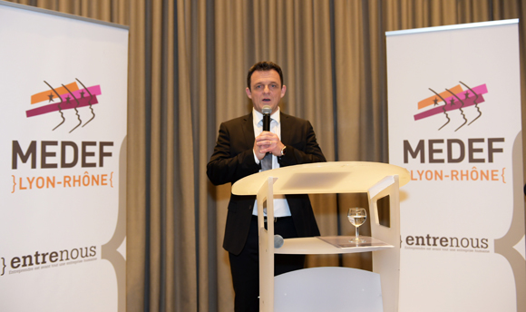 18. Laurent Fiard, président du Medef Lyon-Rhône