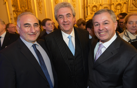 19. Georges Képénékian, premier adjoint au maire de Lyon, Maître Richard Brumm, adjoint aux Finances et  Philippe Guerand (CCI Lyon)