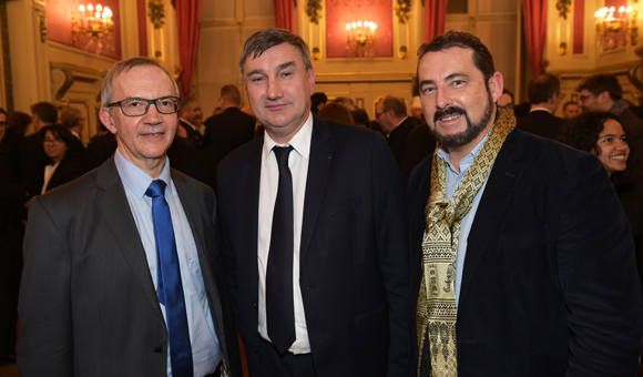 36. Gilles Cheval, directeur territorial SNCF, Christophe Guilloteau, président du Département du Rhône et Jacques Marcout (Prisme Consulting)