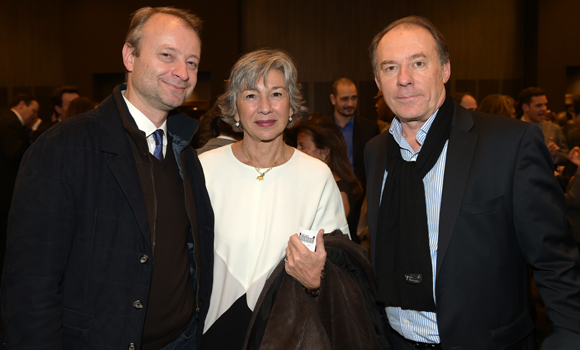 36. Marco Polisson (Lyon People), Florence Verney-Carron, vice-présidente du Conseil régional et Yves Rioton (Séminaires Business)