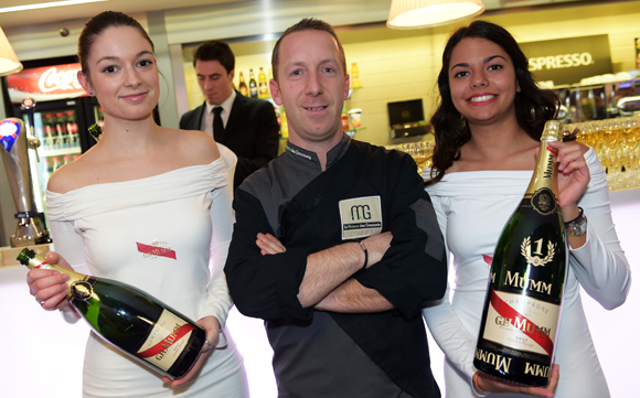 40. Solène, Olivier Fleuret (Brake France) et Léa (Mumm Champagne)