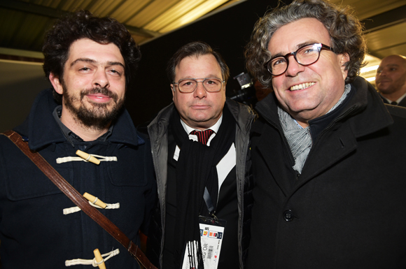 41. Pierre Benoit, Franck Isaac-Sibille (LOU Rugby) et Jérôme Schmidt (GL Events)