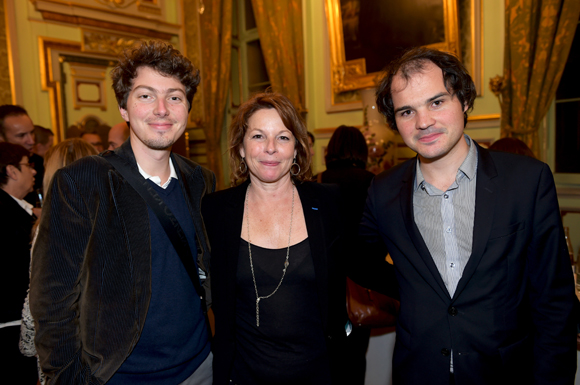 42. Arthur Empereur, attaché parlementaire de Gérard Collomb, Anne-Sophie Condemine, adjointe à l’Emploi et Jonathan Guemas (Métropole de Lyon)