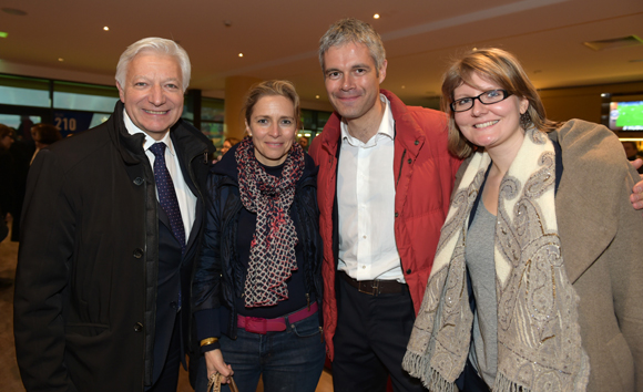 42. Marc Fraysse (Cofely GDF Suez), Laurent Wauquier, président du Conseil Régional Auvergne Rhône-Alpes, son épouse Charlotte et Marie-Camille Rey, vice-présidente de la Région