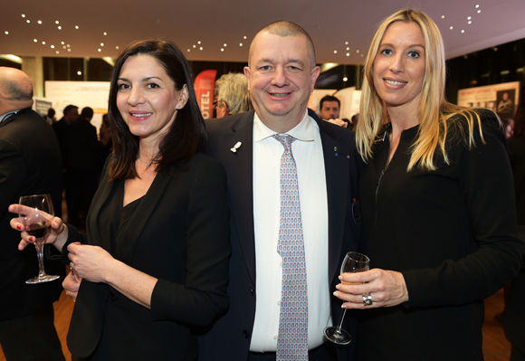 50. Suzanne Givet (Brake France), Christophe Marguin, président des Toques Blanches Lyonnaises et Aline Germain (DS Automobile)