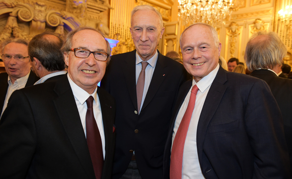 5. Jean-Claude Cennac, président de la société Vecan, Bruno Lacroix et Bernard Gaud (Medef Rhône-Alpes)