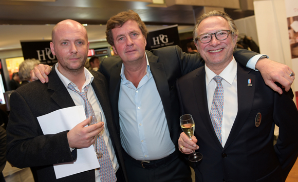61. Laurent Rigal (L’Alexandrin), Hervé Bal (Editions HB), éditeur de l’Annuaire des Toques Blanches Lyonnaises et Gilles Maysonnave (Comptoir Brunet)