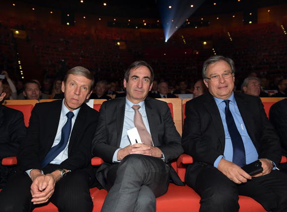 11. Jacques de Chilly (Métropole de Lyon), Bernard Buisson (Crédit Agricole Centre–Est) et Emmanuel Imberton, président de la CCI de Lyon