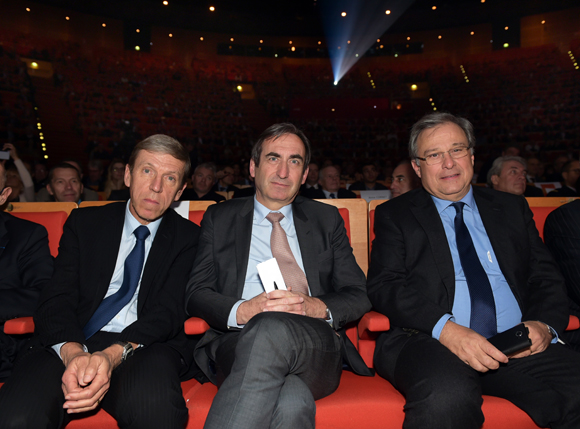 11. Jacques de Chilly (Métropole de Lyon), Bernard Buisson (Crédit Agricole Centre–Est) et Emmanuel Imberton, président de la CCI de Lyon