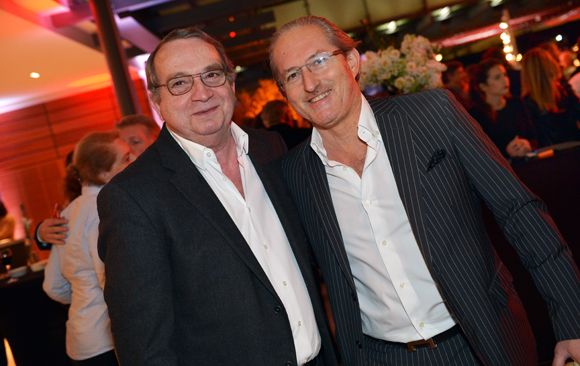 25. Gilbert Reboul (Golf Club de Lyon) et le journaliste Pascal Auclair (FMI)