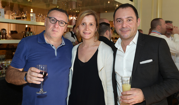 30. Marc Jean (Le Progrès), son épouse Virginie et Marc Gimenez (Ricard)
