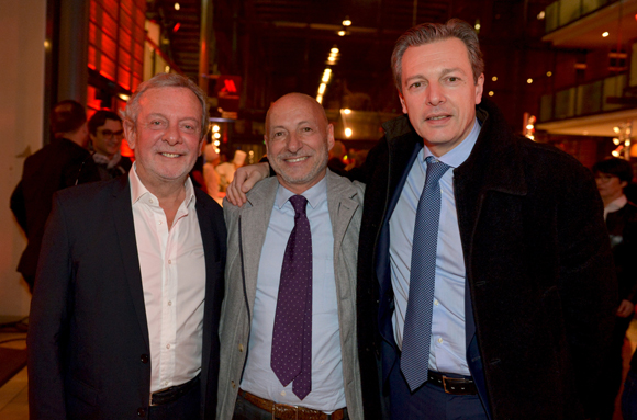 33. Jean-Claude Lavorel (LH), l’horloger Jean-Louis Maier et Pascal Blache, maire du 6ème