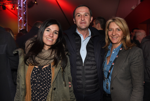 35. Sandra Hubert, Patrice Martinez (Proxim) et Catherine Arbaud (LOU Rugby)