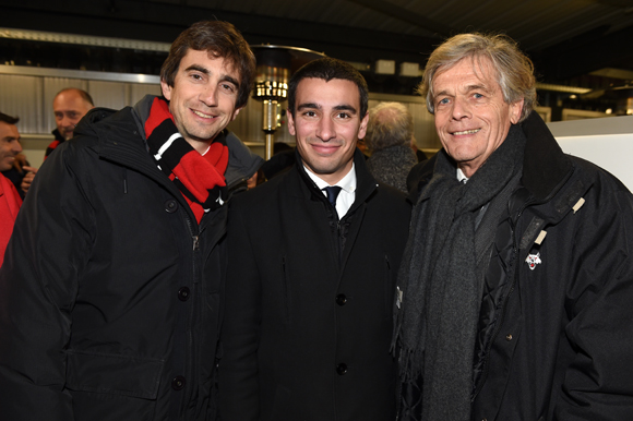 49. Yann Roubert, président du LOU Rugby, Yann Cucherat, adjoint aux sports et Erick Rostagnat (GL Events)